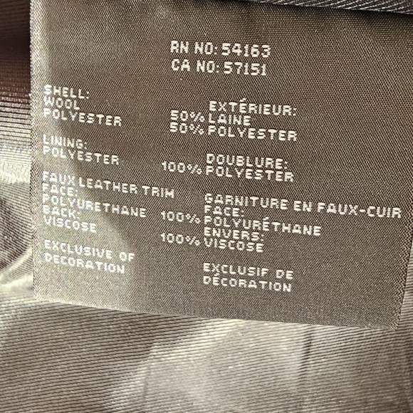 Marc New York by Andrew Marc Womens Ally31" Wool Plush Coat Black Sz 12 - Picture 10 of 11